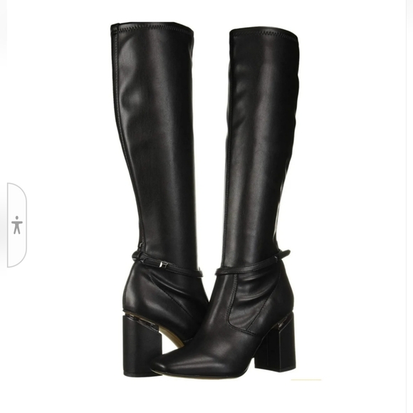 Franco Sarto Roxanne Block-Heel Tall Boots Size 9M $179 - Picture 2 of 12